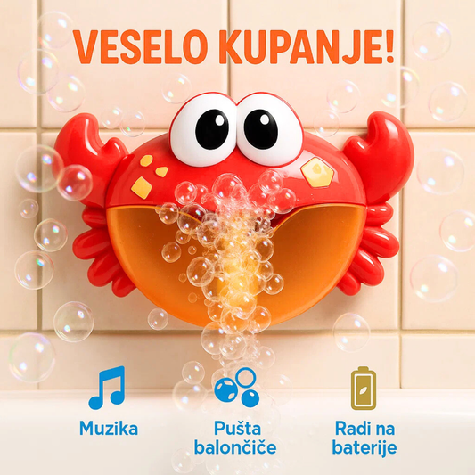 Muzička penušava kraba za kadu!
